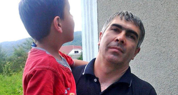 Riziuan Kamgotov with his son Aydamir. June 2014. Photo from the archive of Fatima Kumykova Riziuan Kamgotov with his son Aydamir. June 2014. Photo from the archive of Fatima Kumykova