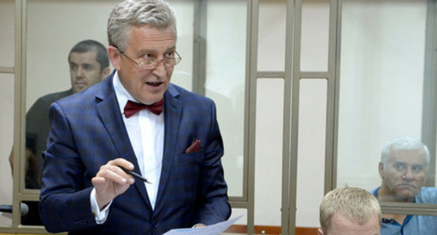 Advocate Vladimir Postanyuk at the court session, Rostov-on-Don, June 2014. Photo by Oleg Pchelov for the ‘Caucasian Knot’. Advocate Vladimir Postanyuk at the court session, Rostov-on-Don, June 2014. Photo by Oleg Pchelov for the ‘Caucasian Knot’.