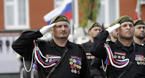 Soldiers of the Kadyrov Special Regiment. Photo: website of the Ministry of Interior for Chechnya, http://95.mvd.ru/press/VIDEOiFOTO/Fotoarhiv/Polku_PPSP_im._geroja_Rossii_A.A._Kadurova Soldiers of the Kadyrov Special Regiment. Photo: website of the Ministry of Interior for Chechnya, http://95.mvd.ru/press/VIDEOiFOTO/Fotoarhiv/Polku_PPSP_im._geroja_Rossii_A.A._Kadurova