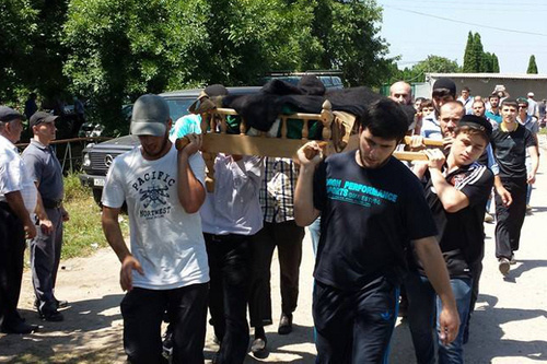 Timur Kuashev's funeral. Nalchik, Volny Aul, August 2, 2014. Photo by Abdulla Duduev, https://www.facebook.com/abdulla.duduev Timur Kuashev's funeral. Nalchik, Volny Aul, August 2, 2014. Photo by Abdulla Duduev, https://www.facebook.com/abdulla.duduev