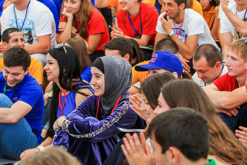Participants of ‘Mashuk-2014’ Forum. Pyatigorsk, August 5, 2014. Photo: press-service of ‘Mashuk-2014’ Forum, http://www.facebook.com/mashuk2014 Participants of ‘Mashuk-2014’ Forum. Pyatigorsk, August 5, 2014. Photo: press-service of ‘Mashuk-2014’ Forum, http://www.facebook.com/mashuk2014
