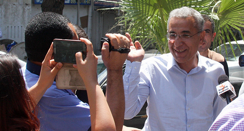 On August 8, 2014 the court ruled to arrest Intigam Aliev for three months. Photo by Aziz Karimov for the "Caucasian Knot" On August 8, 2014 the court ruled to arrest Intigam Aliev for three months. Photo by Aziz Karimov for the "Caucasian Knot"
