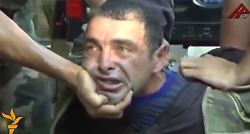 Karen Petrosyan, operative video footage. Photo: screenshot of a reportage made by Irina Ovannisyan http://rus.azatutyun.am/content/article/26525305.html Karen Petrosyan, operative video footage. Photo: screenshot of a reportage made by Irina Ovannisyan http://rus.azatutyun.am/content/article/26525305.html