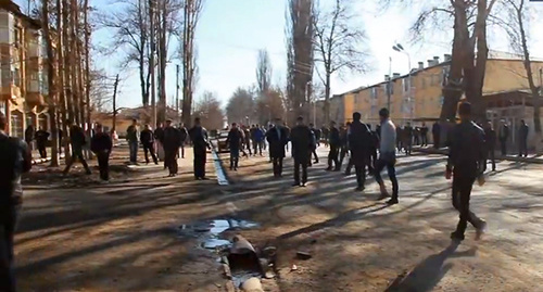 Riots in the city of Ismayilly (Azerbaijan) on January 24, 2013. Photo: screenshot of a video footage made by the "Caucasian Knot" correspondent, https://www.youtube.com/watch?v=a0SAmha5cwo Riots in the city of Ismayilly (Azerbaijan) on January 24, 2013. Photo: screenshot of a video footage made by the "Caucasian Knot" correspondent, https://www.youtube.com/watch?v=a0SAmha5cwo