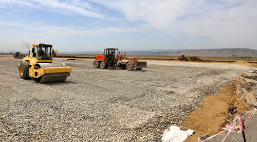 Repair works of the runways in the Makhachkala Airport. Photo: Government of the Republic of Dagestan http://e-dag.ru/ Repair works of the runways in the Makhachkala Airport. Photo: Government of the Republic of Dagestan http://e-dag.ru/