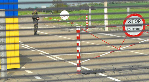 The check point in Rostov Region on the border with Ukraine working under the simplified scheme. Photo by Filipp Ivaschenko for the "Caucasian Knot" The check point in Rostov Region on the border with Ukraine working under the simplified scheme. Photo by Filipp Ivaschenko for the "Caucasian Knot"