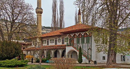 The Khan's Palace in Bakhchisaray, Crimea. Photo by Alexander Savin, https://ru.wikipedia.org/wiki/%D0%A5%D0%B0%D0%BD-%D0%94%D0%B6%D0%B0%D0%BC%D0%B8#mediaviewer/%D0%A4%D0%B0%D0%B9%D0%BB:Hansaray1.jpg The Khan's Palace in Bakhchisaray, Crimea. Photo by Alexander Savin, https://ru.wikipedia.org/wiki/%D0%A5%D0%B0%D0%BD-%D0%94%D0%B6%D0%B0%D0%BC%D0%B8#mediaviewer/%D0%A4%D0%B0%D0%B9%D0%BB:Hansaray1.jpg