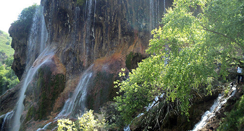 Gedmishkh Waterfall. Photo by Luisa Orazaeva for the ‘Caucasian Knot’. Gedmishkh Waterfall. Photo by Luisa Orazaeva for the ‘Caucasian Knot’.