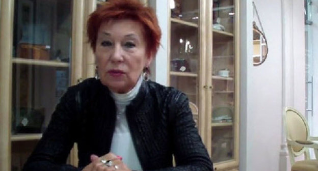 Ella Polyakova, head of ‘Soldier’s mothers of Saint Petersburg’ organization. Screenshot from the video posted by user artezikk on www.youtube.com Ella Polyakova, head of ‘Soldier’s mothers of Saint Petersburg’ organization. Screenshot from the video posted by user artezikk on www.youtube.com