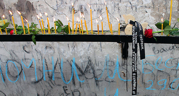 Memorial for the victims of Beslan terror act, Beslan, September 2014. Photo by Emma Marzoeva for the ‘Caucasian Knot’. Memorial for the victims of Beslan terror act, Beslan, September 2014. Photo by Emma Marzoeva for the ‘Caucasian Knot’.