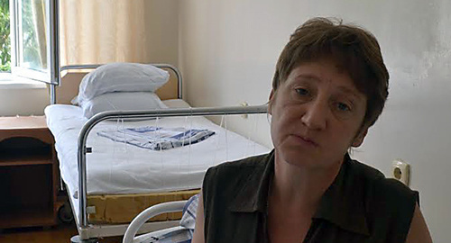 Olga Martynyuk in the hospital. Photo by Svetlana Kravchenko for the "Caucasian Knot" Olga Martynyuk in the hospital. Photo by Svetlana Kravchenko for the "Caucasian Knot"