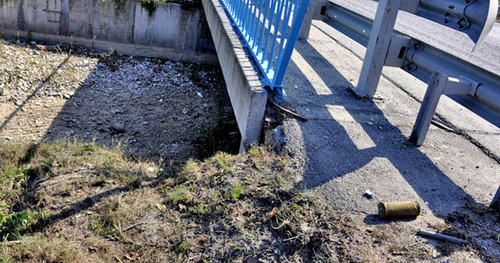 Explosive device detected on the ‘Kavkaz’ highway, Kabardino-Balkaria, September 15, 2014. Photo: http://nac.gov.ru Explosive device detected on the ‘Kavkaz’ highway, Kabardino-Balkaria, September 15, 2014. Photo: http://nac.gov.ru