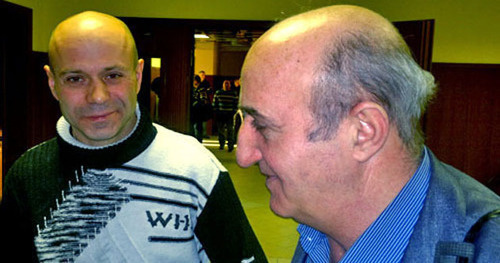 Dmitry Pavlyuchenkov (on the left) and Karen Nersisyan. Moscow, December 14, 2012. Photo by the ‘Caucasian Knot’ correspondent. Dmitry Pavlyuchenkov (on the left) and Karen Nersisyan. Moscow, December 14, 2012. Photo by the ‘Caucasian Knot’ correspondent.