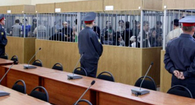 Court session on the case of the attack on Nalchik. March 2009. Photo http://www.doshdu.ru/ Court session on the case of the attack on Nalchik. March 2009. Photo http://www.doshdu.ru/