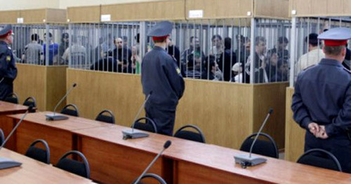 Court session on the case of the attack on Nalchik. March 2009. Photo http://www.doshdu.ru/ Court session on the case of the attack on Nalchik. March 2009. Photo http://www.doshdu.ru/