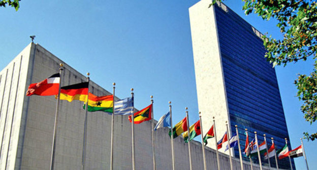 The building of the UN General Assembly. New York. Photo http://contact.az/ The building of the UN General Assembly. New York. Photo http://contact.az/