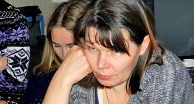 Olga Stepanova, a mother of five children, a participant of the February hunger strike. Volgograd, February 2014. Photo by Tatyana Filimonova for the "Caucasian Knot" Olga Stepanova, a mother of five children, a participant of the February hunger strike. Volgograd, February 2014. Photo by Tatyana Filimonova for the "Caucasian Knot"