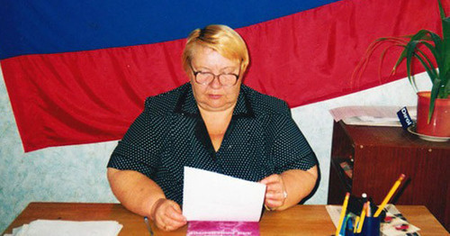 Lyudmila Bogatenkova. Photo: the Committee of Soldiers' Mothers in the Stavropol Territory "Mothers from Kuma River Area" http://mne-sluzhit.ru/ Lyudmila Bogatenkova. Photo: the Committee of Soldiers' Mothers in the Stavropol Territory "Mothers from Kuma River Area" http://mne-sluzhit.ru/