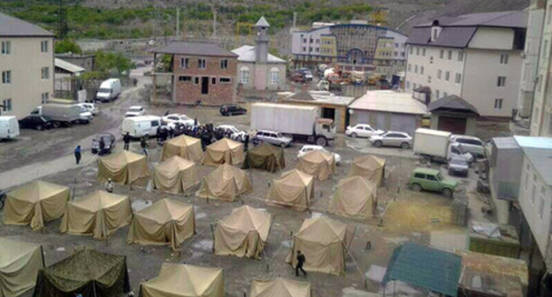 Headquarters of the counterterrorist operation in Gimry village, Untsukul District of Dagestan. Photo: http://gimry.ucoz.com/index/novosti/0-24 Headquarters of the counterterrorist operation in Gimry village, Untsukul District of Dagestan. Photo: http://gimry.ucoz.com/index/novosti/0-24