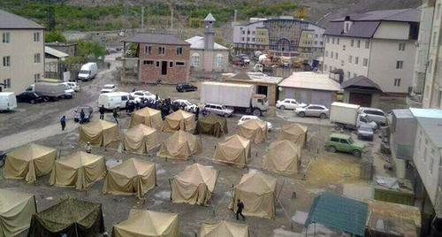 Headquarters of the counterterrorist operation in Gimry village, Untsukul District of Dagestan. Photo: http://gimry.ucoz.com/index/novosti/0-24 Headquarters of the counterterrorist operation in Gimry village, Untsukul District of Dagestan. Photo: http://gimry.ucoz.com/index/novosti/0-24