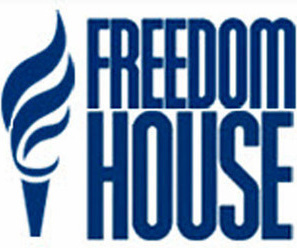 Logo of the international human rights organization Freedom House. Photo https://freedomhouse.org/ Logo of the international human rights organization Freedom House. Photo https://freedomhouse.org/