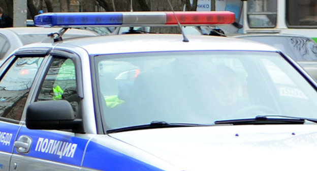A car of the GIBDD (traffic police department). Photo by Oleg Pchelov for the "Caucasian Knot" A car of the GIBDD (traffic police department). Photo by Oleg Pchelov for the "Caucasian Knot"