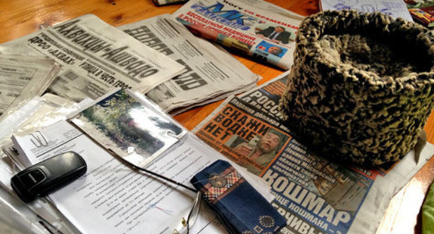 Private belongings of the hunger-strikers. Photo by Patimat Makhmudova for the "Caucasian Knot" Private belongings of the hunger-strikers. Photo by Patimat Makhmudova for the "Caucasian Knot"