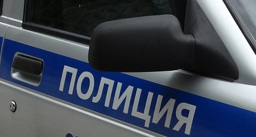 Inscription on a police car. Photo by Nina Tumanova for the "Caucasian Knot" Inscription on a police car. Photo by Nina Tumanova for the "Caucasian Knot"