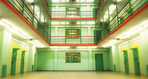 Gldani Prison No. 8, located in Tbilisi. Photo: drugoi, http://fototelegraf.ru/wp-content/uploads/2012/07/gldanskaya-turma-tbilisi-12.jpg Gldani Prison No. 8, located in Tbilisi. Photo: drugoi, http://fototelegraf.ru/wp-content/uploads/2012/07/gldanskaya-turma-tbilisi-12.jpg