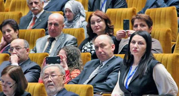 Participants of the conference on history of Karachay-Balkar people. Moscow, November 24, 2014. Photo by Magomed Tuayev for the ‘Caucasian Knot’. Participants of the conference on history of Karachay-Balkar people. Moscow, November 24, 2014. Photo by Magomed Tuayev for the ‘Caucasian Knot’.