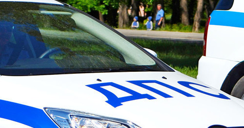 Traffic police car. Photo by Oleg Pchelov the ‘Caucasian Knot’. Traffic police car. Photo by Oleg Pchelov the ‘Caucasian Knot’.