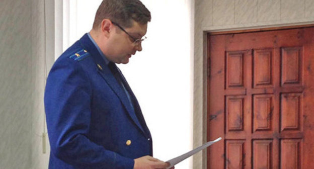 The prosecutor asked for the defendant Kurman-Ali Baichorov, accused of drug possession, five years in prison and a fine of 100,000 roubles. Stavropol Territory, December 2, 2014. Photo by Magomed Magomedov for the "Caucasian Knot" The prosecutor asked for the defendant Kurman-Ali Baichorov, accused of drug possession, five years in prison and a fine of 100,000 roubles. Stavropol Territory, December 2, 2014. Photo by Magomed Magomedov for the "Caucasian Knot"