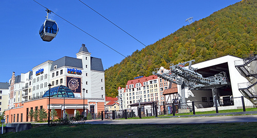 Roza Khutor Alpine Resort. Photo by Svetlana Kravchenko for the ‘Caucasian Knot’. Roza Khutor Alpine Resort. Photo by Svetlana Kravchenko for the ‘Caucasian Knot’.