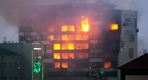 Counterterrorist operation at the House of Press in Grozny. Photo: http://nac.gov.ru/nakmessage/2014/12/05/blokirovannye-v-zdanii-doma-pechati-boeviki-neitralizovany.html Counterterrorist operation at the House of Press in Grozny. Photo: http://nac.gov.ru/nakmessage/2014/12/05/blokirovannye-v-zdanii-doma-pechati-boeviki-neitralizovany.html