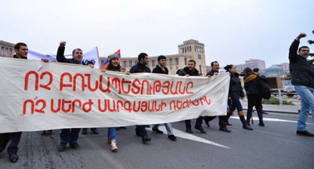 Rally in support of human rights in Yerevan. Photo by Armine Martirosyan for the ‘Caucasian Knot’. Rally in support of human rights in Yerevan. Photo by Armine Martirosyan for the ‘Caucasian Knot’.