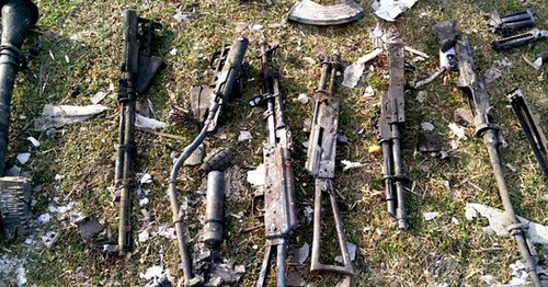 Firearms confiscated during a special operation in the village of Gurbuki, Karabudakhkent District of Dagestan. December 12, 2014. Photo http://nac.gov.ru/ Firearms confiscated during a special operation in the village of Gurbuki, Karabudakhkent District of Dagestan. December 12, 2014. Photo http://nac.gov.ru/