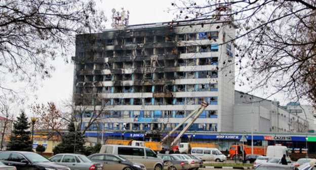 The House of Press after CTO. Grozny, December 4, 2014. Photo by Magomed Magomedov for the "Caucasian Knot" The House of Press after CTO. Grozny, December 4, 2014. Photo by Magomed Magomedov for the "Caucasian Knot"