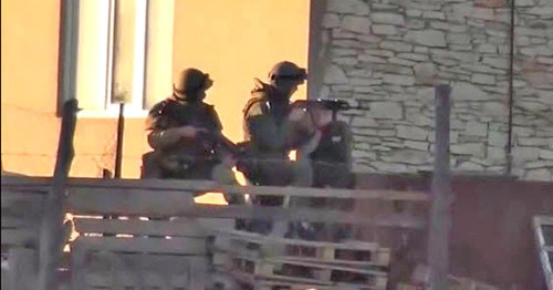 Special operation in the village of Gurbuki, Karabudakhkent District of Dagestan. December 12, 2014. Screenshot of a video by a user Nestor Makhno, http://www.youtube.com/ Special operation in the village of Gurbuki, Karabudakhkent District of Dagestan. December 12, 2014. Screenshot of a video by a user Nestor Makhno, http://www.youtube.com/