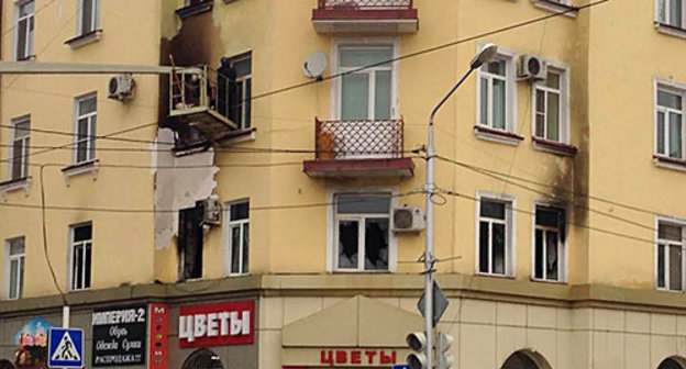 The flat where the office of CaT is located, after the fire. Photo by an eyewitness The flat where the office of CaT is located, after the fire. Photo by an eyewitness