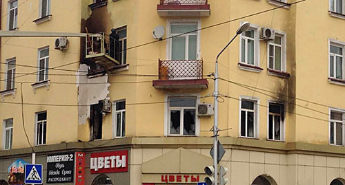 The flat where the office of CaT is located, after the fire. Photo by an eyewitness The flat where the office of CaT is located, after the fire. Photo by an eyewitness