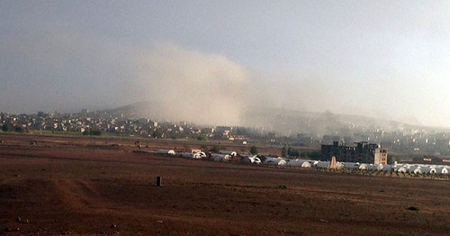 The picture of the consequences of bombing Kobani. Syria. Photo: M. Akhavan / Persian Dutch Network https://ru.wikipedia.org/ The picture of the consequences of bombing Kobani. Syria. Photo: M. Akhavan / Persian Dutch Network https://ru.wikipedia.org/