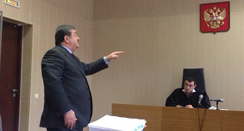 Advocate of Imam Kurman-Ali Baichorov at the court session. Photo by Akhmed Aldebirov for the "Caucasian Knot" Advocate of Imam Kurman-Ali Baichorov at the court session. Photo by Akhmed Aldebirov for the "Caucasian Knot"