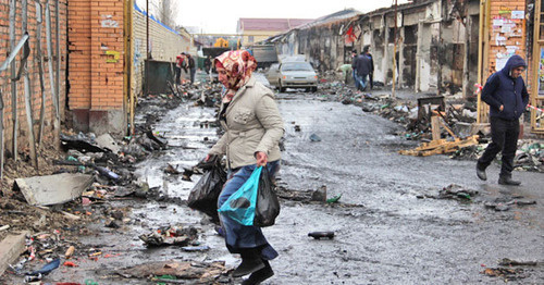 Berkat market after militants’ attack. Grozny, December 5, 2014. Photo by Magomed Magomedov for the ‘Caucasian Knot’. Berkat market after militants’ attack. Grozny, December 5, 2014. Photo by Magomed Magomedov for the ‘Caucasian Knot’.