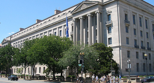 The United States Department of Justice in Washington. Photo: https://ru.wikipedia.org/wiki/%D0%9C%D0%B8%D0%BD%D0%B8%D1%81%D1%82%D0%B5%D1%80%D1%81%D1%82%D0%B2%D0%BE_%D1%8E%D1%81%D1%82%D0%B8%D1%86%D0%B8%D0%B8_%D0%A1%D0%A8%D0%90#mediaviewer/File:Usdepartmentofjustice.jpg The United States Department of Justice in Washington. Photo: https://ru.wikipedia.org/wiki/%D0%9C%D0%B8%D0%BD%D0%B8%D1%81%D1%82%D0%B5%D1%80%D1%81%D1%82%D0%B2%D0%BE_%D1%8E%D1%81%D1%82%D0%B8%D1%86%D0%B8%D0%B8_%D0%A1%D0%A8%D0%90#mediaviewer/File:Usdepartmentofjustice.jpg