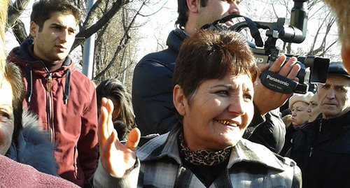 "Nairit" workers during protest action. Yerevan, December 26, 2014. Photo by Tigran Petrosyan for the ‘Caucasian Knot’. "Nairit" workers during protest action. Yerevan, December 26, 2014. Photo by Tigran Petrosyan for the ‘Caucasian Knot’.