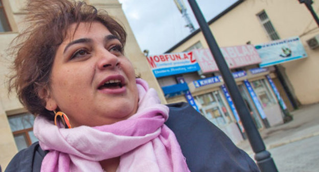 Khadija Ismayilova. Photo by Aziz Karimov for the "Caucasian Knot" Khadija Ismayilova. Photo by Aziz Karimov for the "Caucasian Knot"