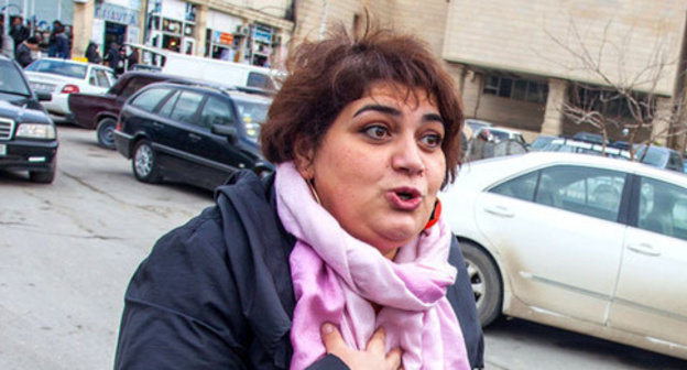 Khadija Ismayilova. Photo by Aziz Karimov for the ‘Caucasian Knot’. Khadija Ismayilova. Photo by Aziz Karimov for the ‘Caucasian Knot’.