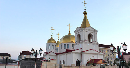 Church of Archangel Michael in Grozny. Photo by Magomed Magomedov for the ‘Caucasian Knot’. Church of Archangel Michael in Grozny. Photo by Magomed Magomedov for the ‘Caucasian Knot’.