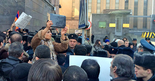 The action with a demand to give the Russia regular soldier Valery Permyakov near the Russian Consulate in Armenia. January 15, 2015. Photo: http://www.tert.am/ru/news/2015/01/15/russia-1/1560229 The action with a demand to give the Russia regular soldier Valery Permyakov near the Russian Consulate in Armenia. January 15, 2015. Photo: http://www.tert.am/ru/news/2015/01/15/russia-1/1560229