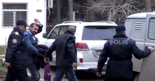 The Azerbaijani journalist Seymour Ghazy is led away after the pronouncement of sentence in the Absheron District Court. Khirdalan city. January 29, 2015. Photo by Parvana Bayramova for the "Caucasian Knot" The Azerbaijani journalist Seymour Ghazy is led away after the pronouncement of sentence in the Absheron District Court. Khirdalan city. January 29, 2015. Photo by Parvana Bayramova for the "Caucasian Knot"